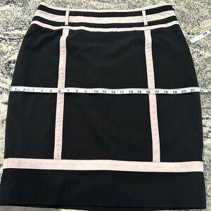 WORTHINGTON SIZE 14 black light pink trim  Barbie core colorblock officewear